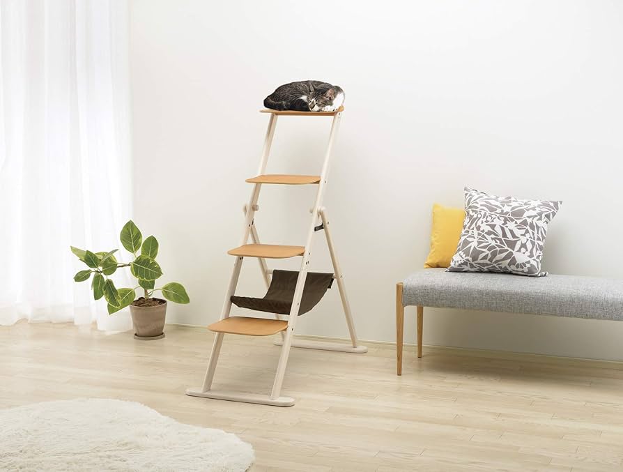 キャットラダーラック 95H　キャットタワー Amazon.co.jp: キャットラダーラック 95H : ペット用品